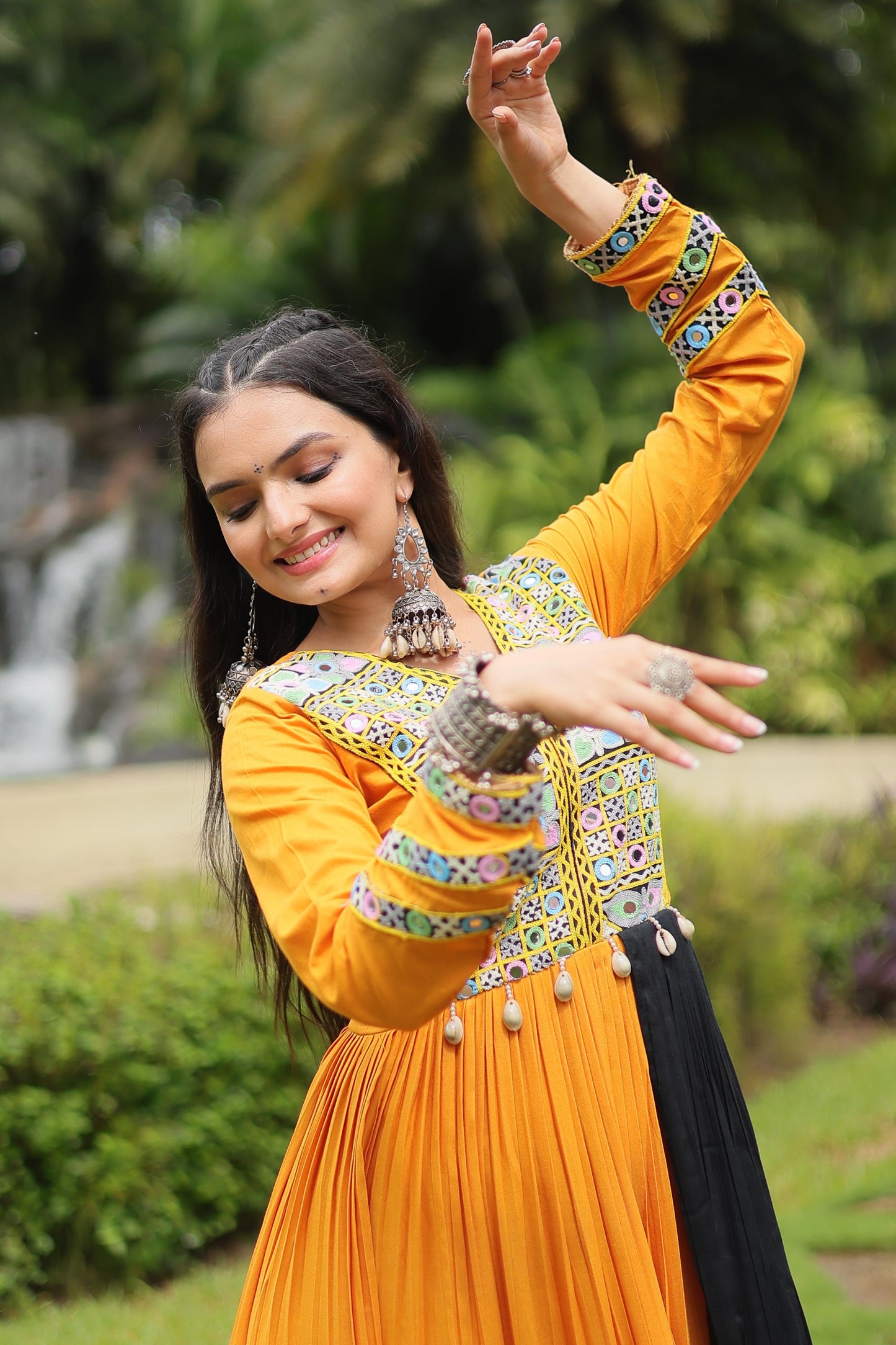 Enchanting Yellow Partywear Gown