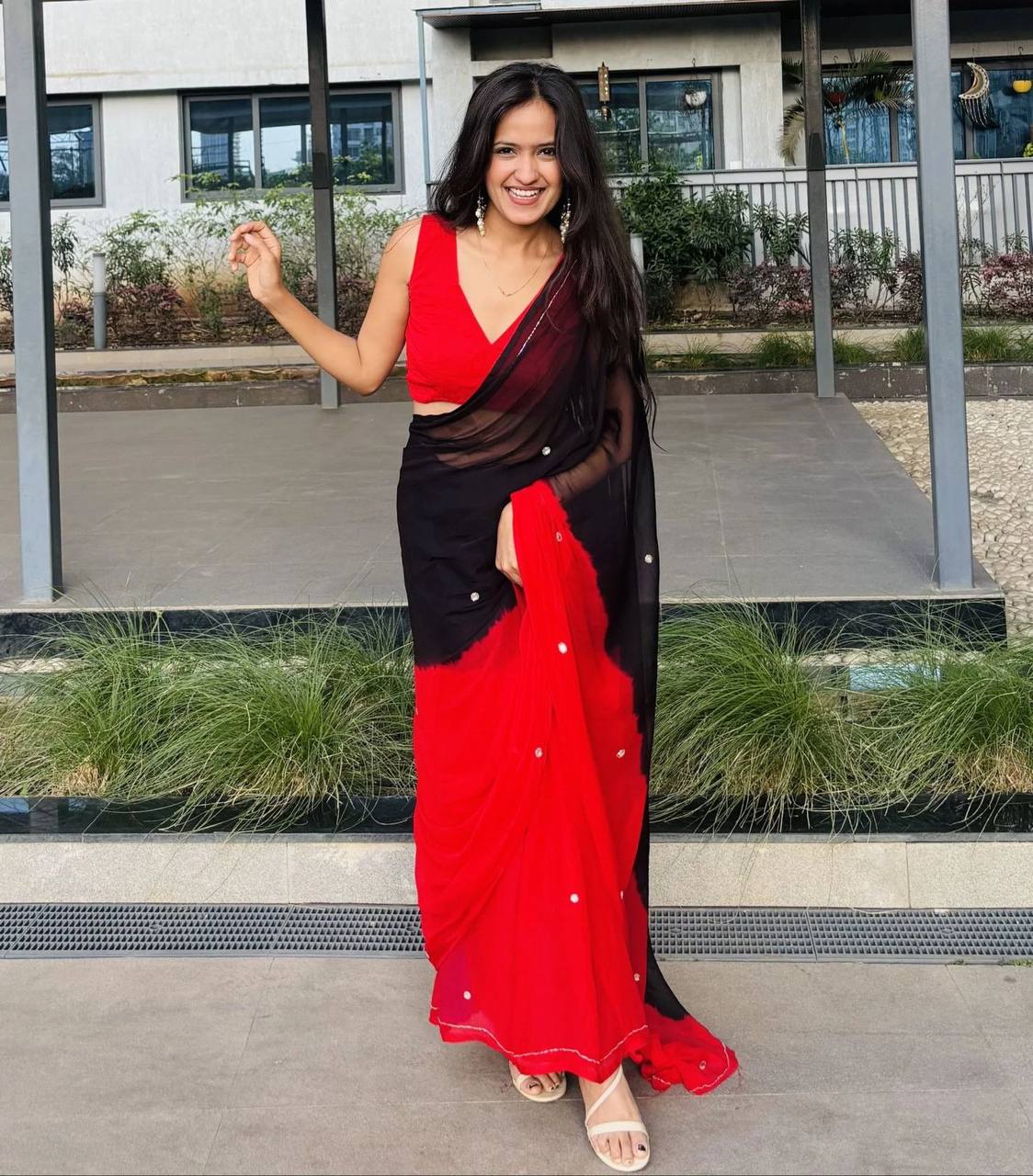 SUMMER FUN HANDWORK KHATALI WORK SAREE