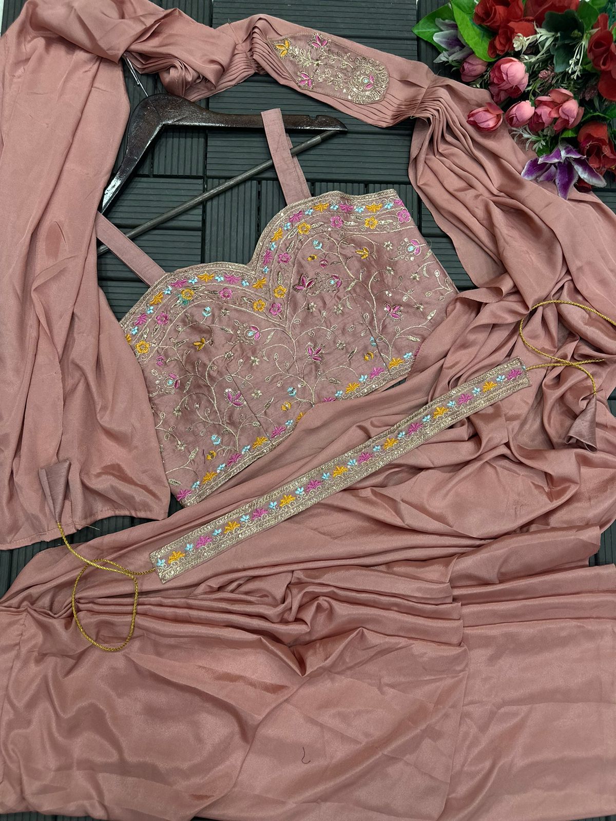 JACKET COORD PREMIUM SAREE SET - READY TO WEAR