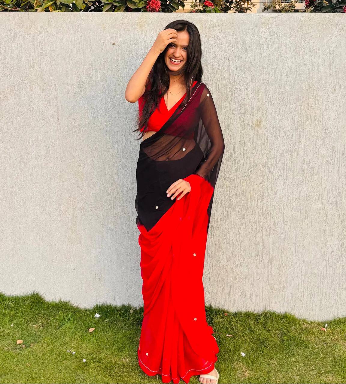 SUMMER FUN HANDWORK KHATALI WORK SAREE