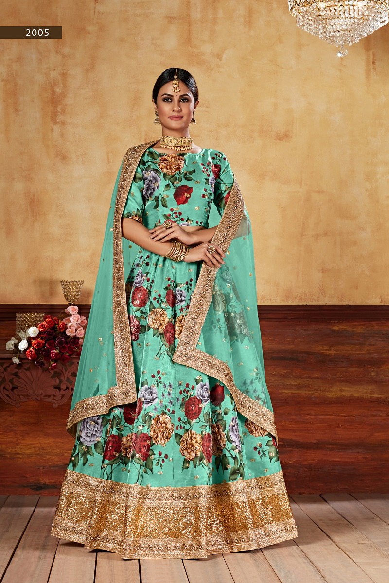 WEDDING SEASON SPECIAL FLOWER PRINTED LEHENGA