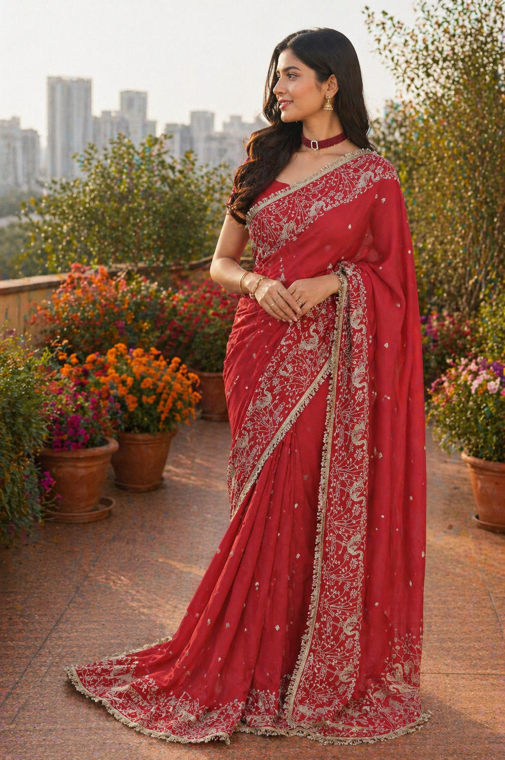 Bollywood Trends Designer Soft Star Georgette Saree