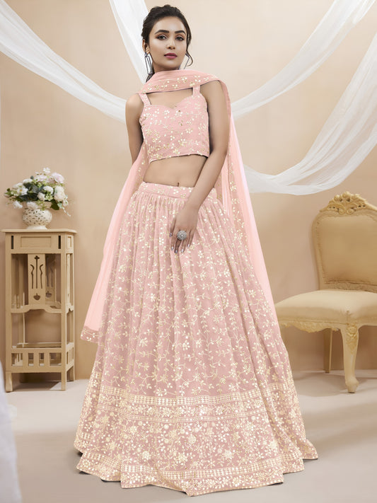 Blush Blossom Radiance Lehenga