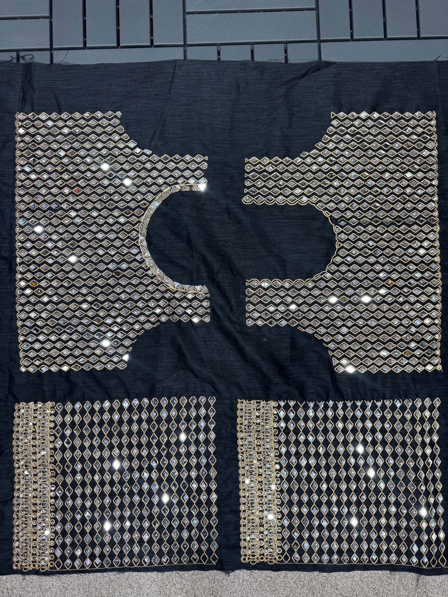 Mirror inlaid Premium Bling Saree