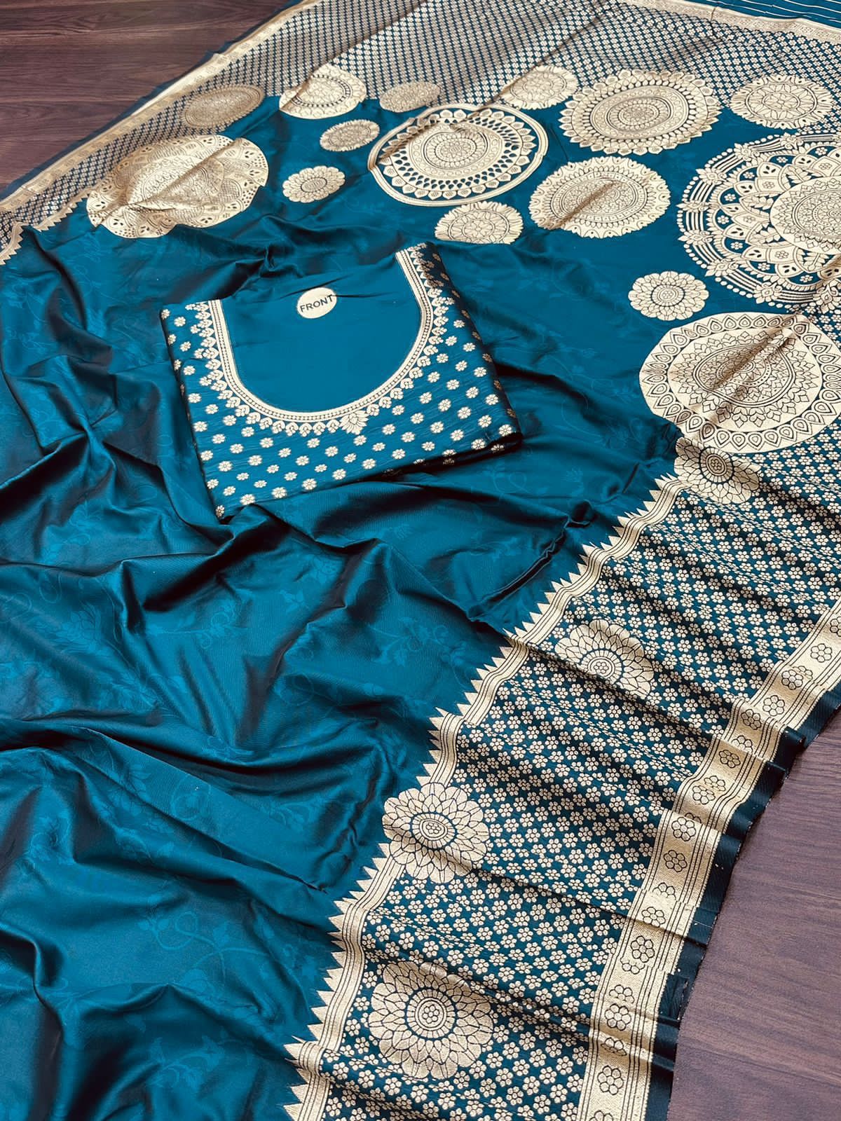 PURE ZARI GOLDEN WEAVING SAREE
