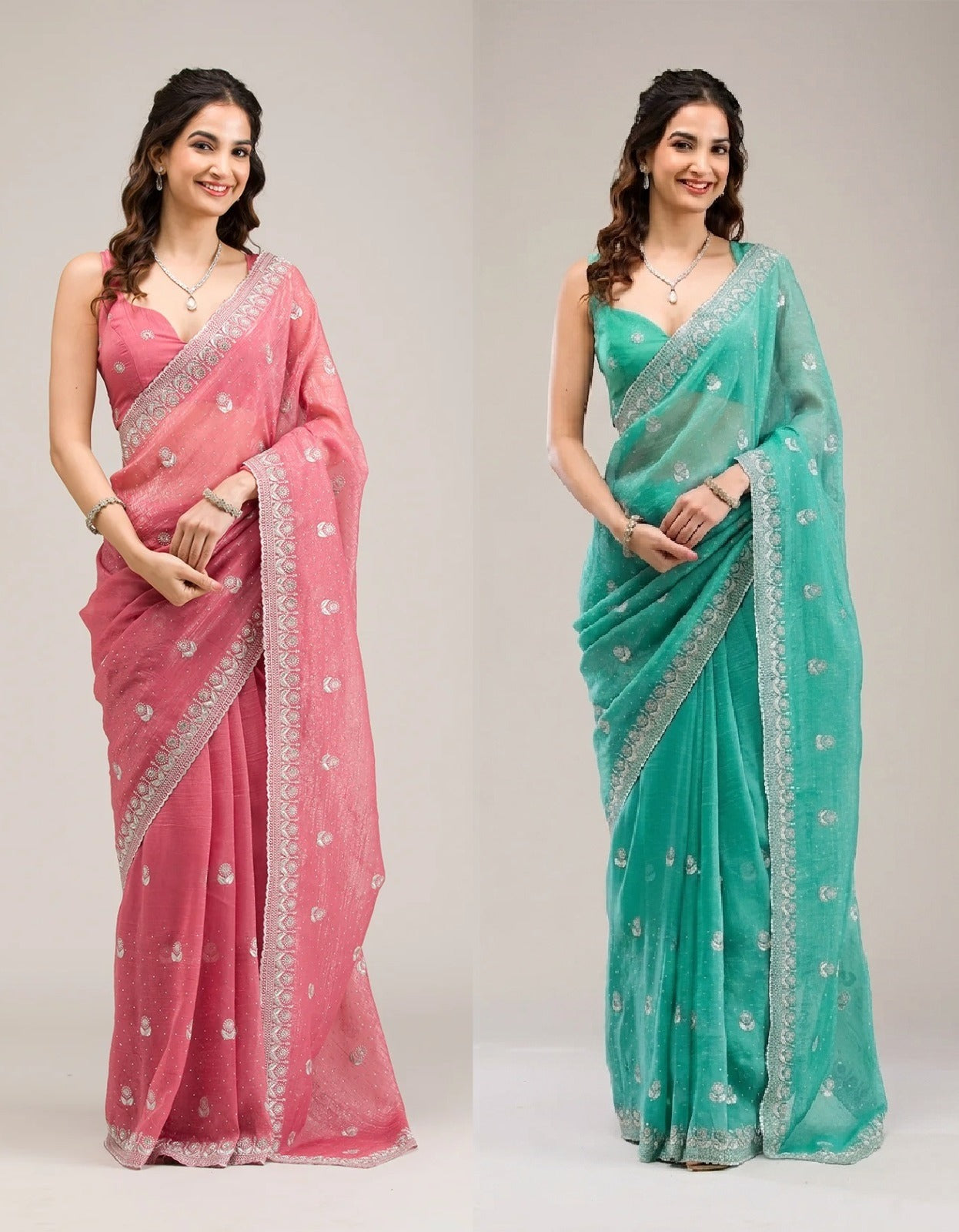 Summer Crunchy Chiffon Premium Saree