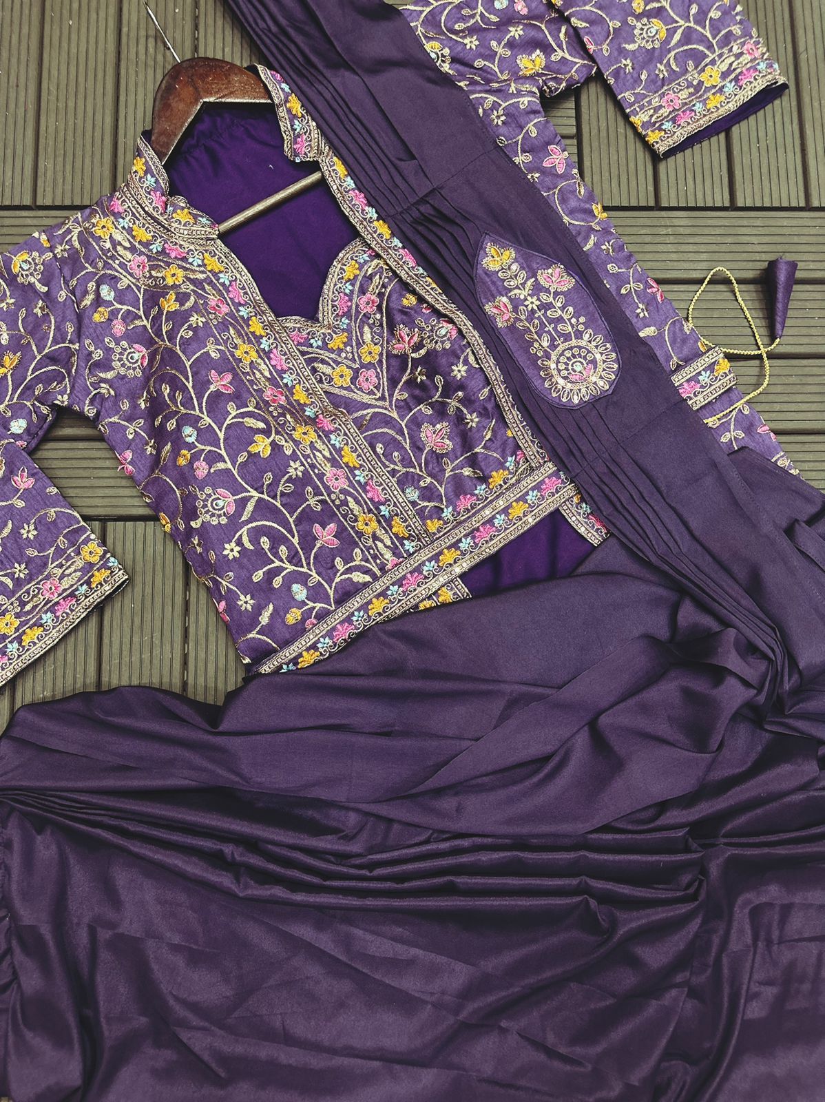 JACKET COORD PREMIUM SAREE SET - READY TO WEAR