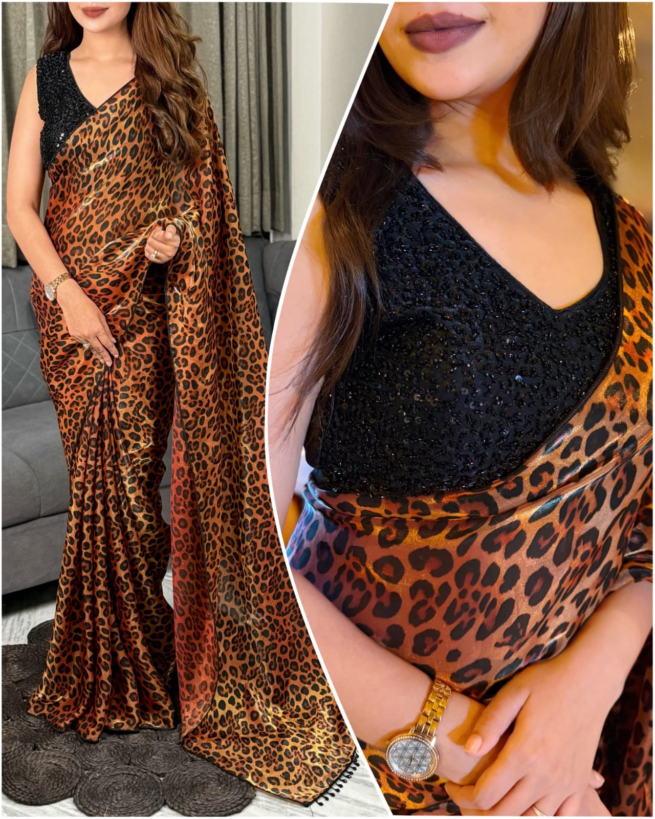 Luxury with the "Tiger Claw" Premium Saree