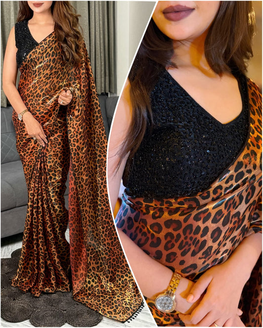 Luxury with the "Tiger Claw" Premium Saree