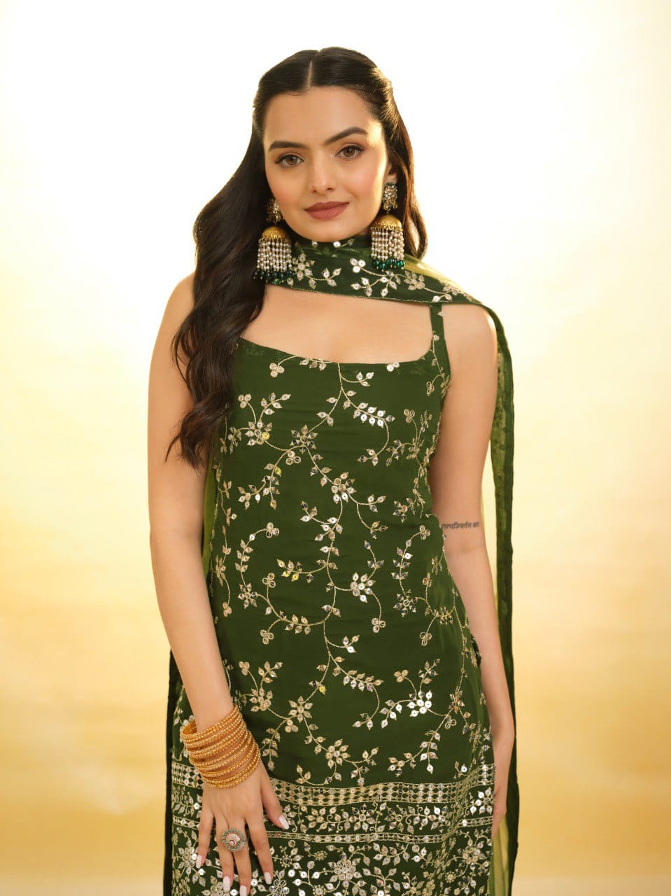 Stylish & Elegant Top Sharara Suit
