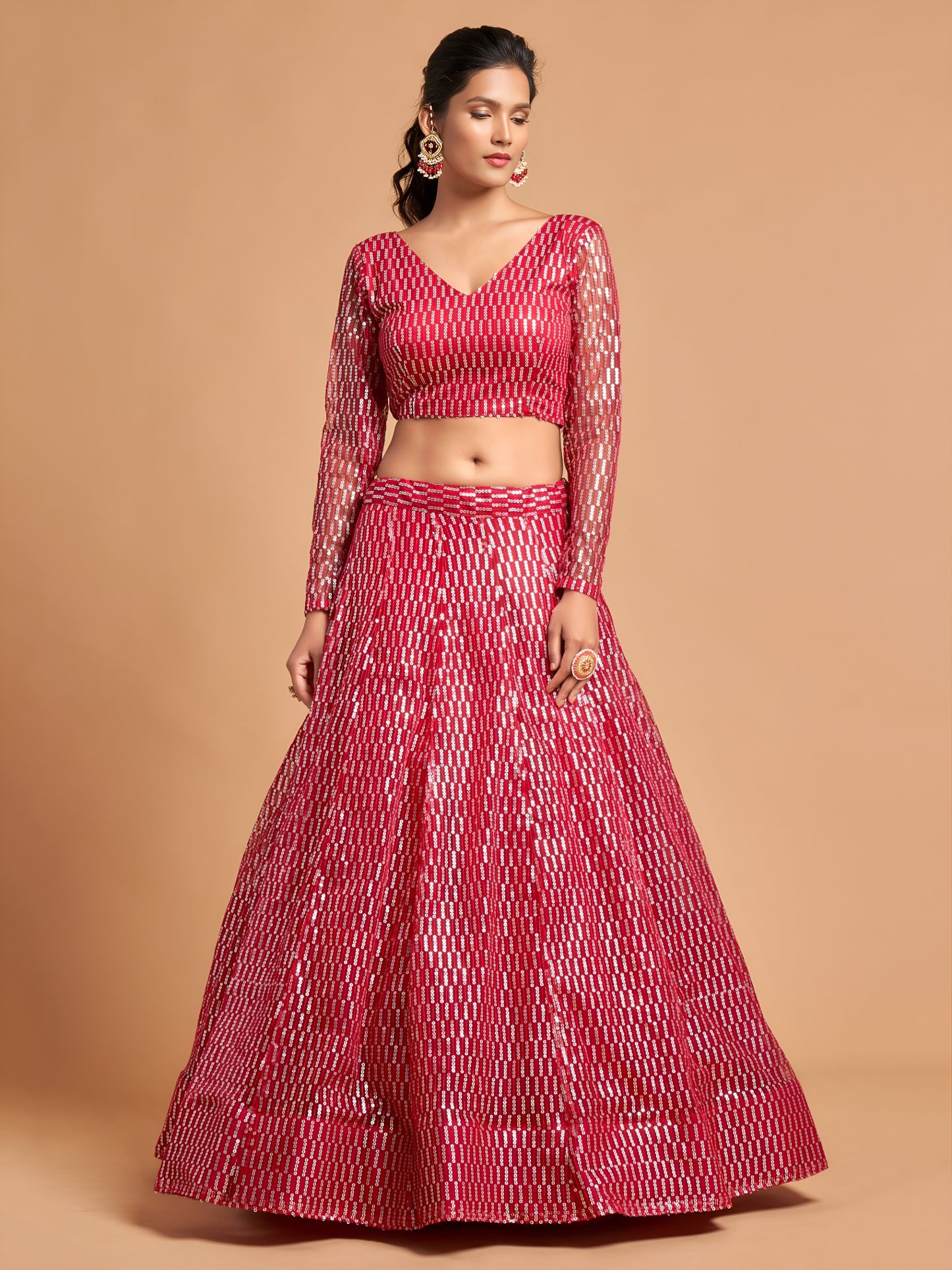 Vibrant Pink Lehenga For Chic Bling & Attractive Looks