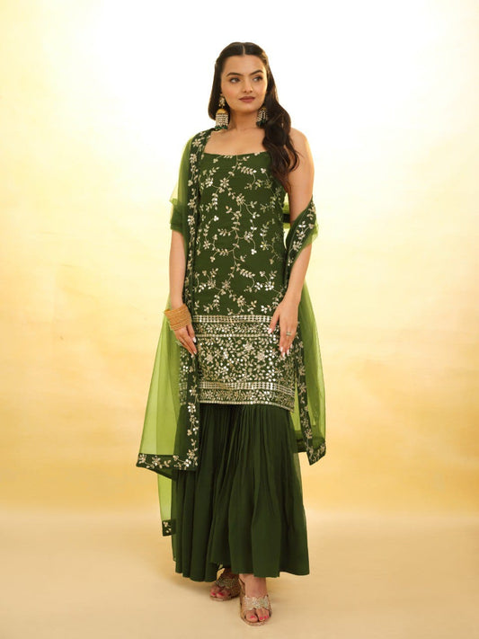Stylish & Elegant Top Sharara Suit