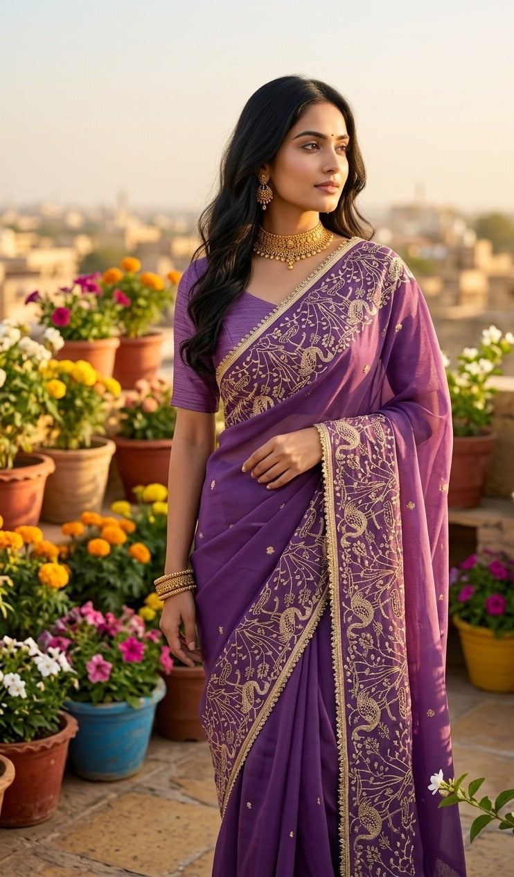 Bollywood Trends Designer Soft Star Georgette Saree