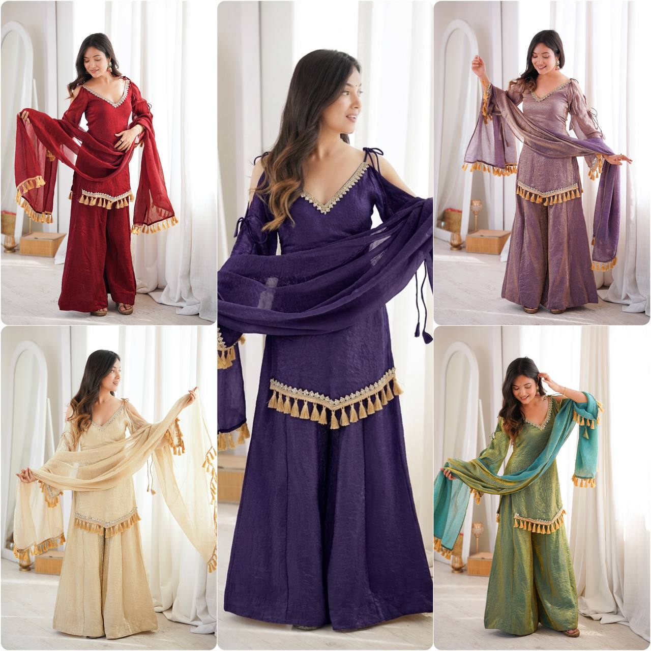 Regal Blue Women Ethnic Wear Festival Outfit