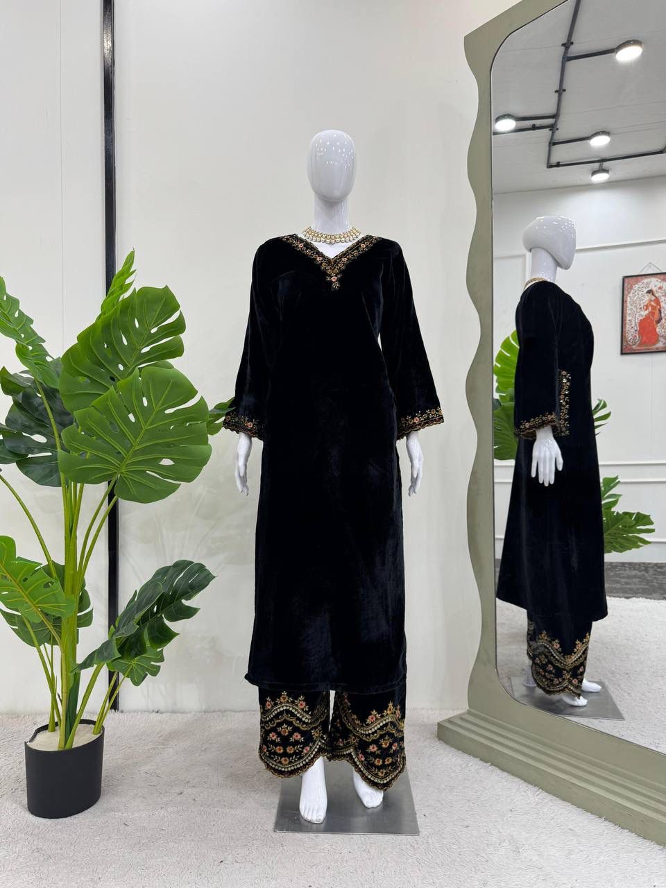 Velvet Stylish Occassion Exclusive Outfit