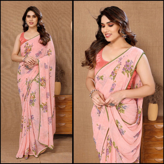 Summer Georgette Ready To Wear Sarees