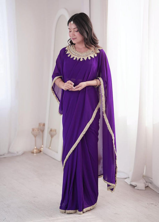 EFFORTLESS STYLISH DUAL STYLING READY TO WEAR SAREE