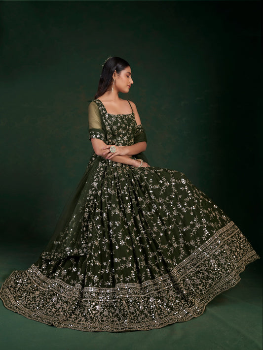 Elevate Your Looks Sequins Premium Lehanga