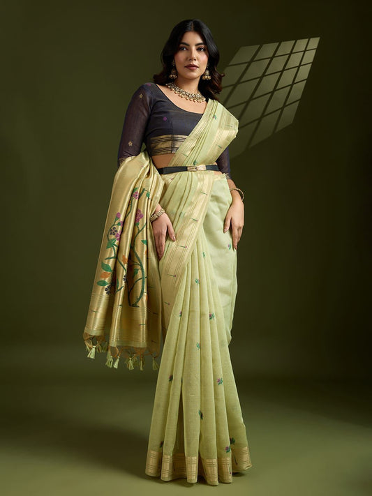 Paithani Soft Moga Cotton Sarees