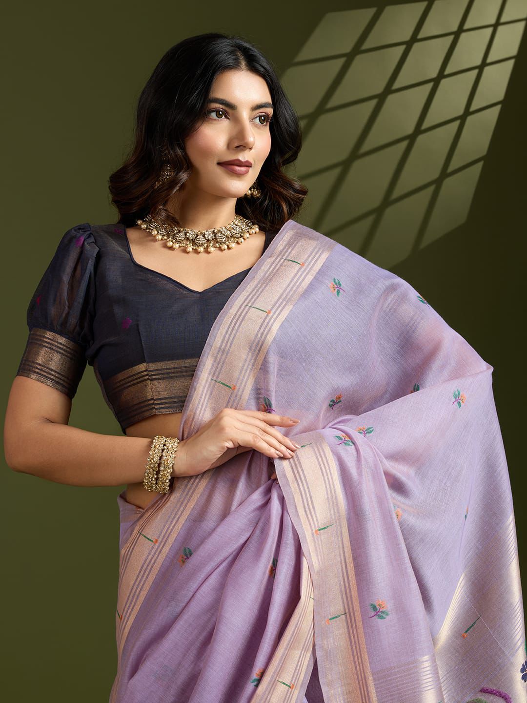 Paithani Soft Moga Cotton Sarees
