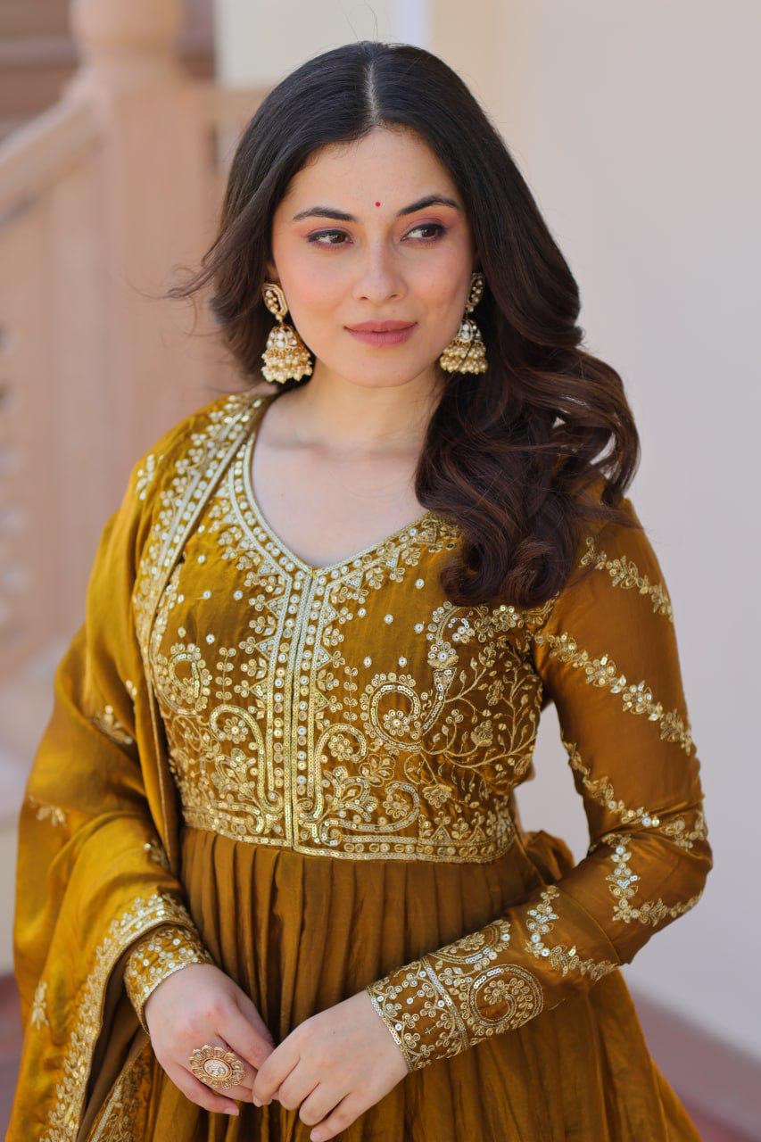 OCCASION EXCLUSIVE PREMIUM READYMADE GOWN-DUPATTA COLLECTION