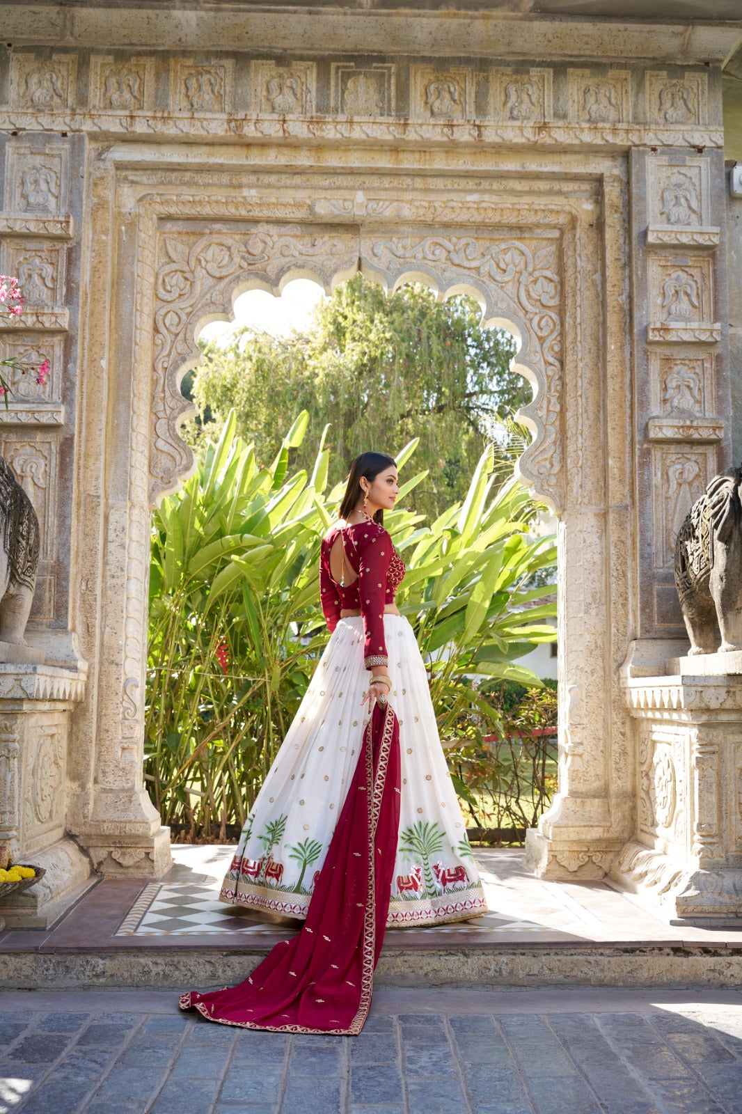 Whispering Charm Embroidered Lehenga