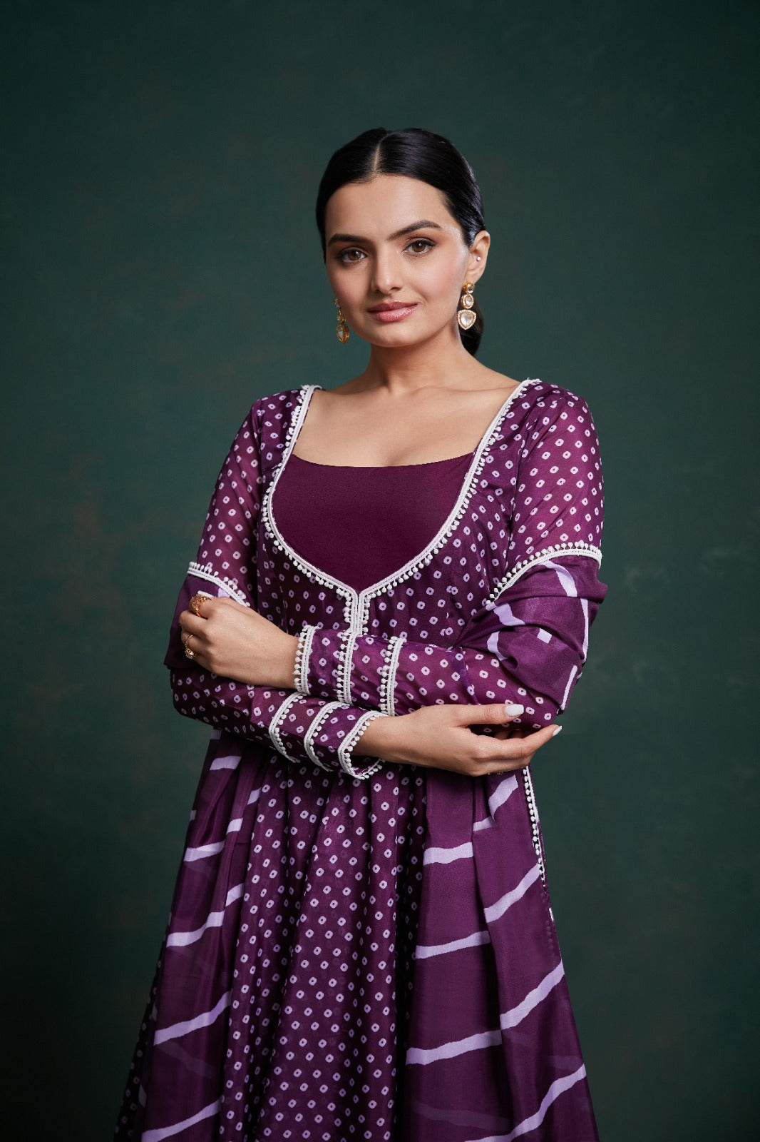 Head Turner Organza Purple Outfit