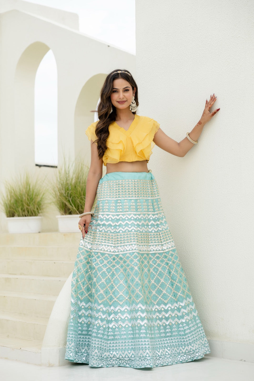 Dreamy Elegance Organza Lehanga