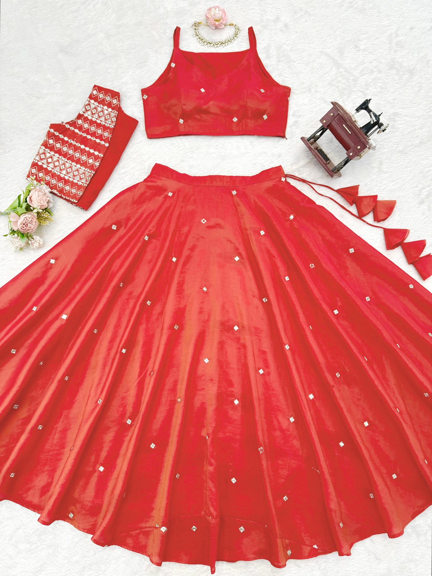 Orange Indo Western Attractive Outfit