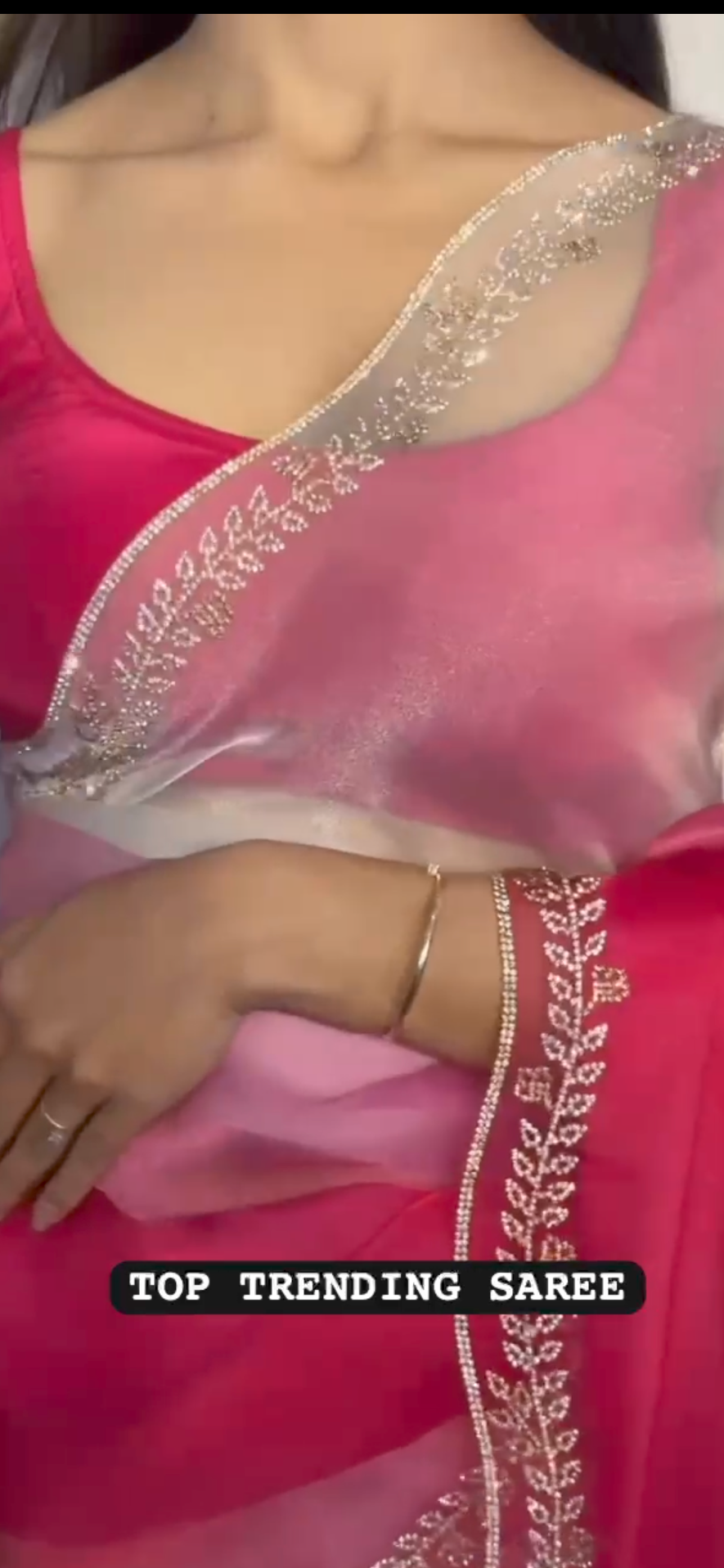 Dual Shade Celebrity Style Saree