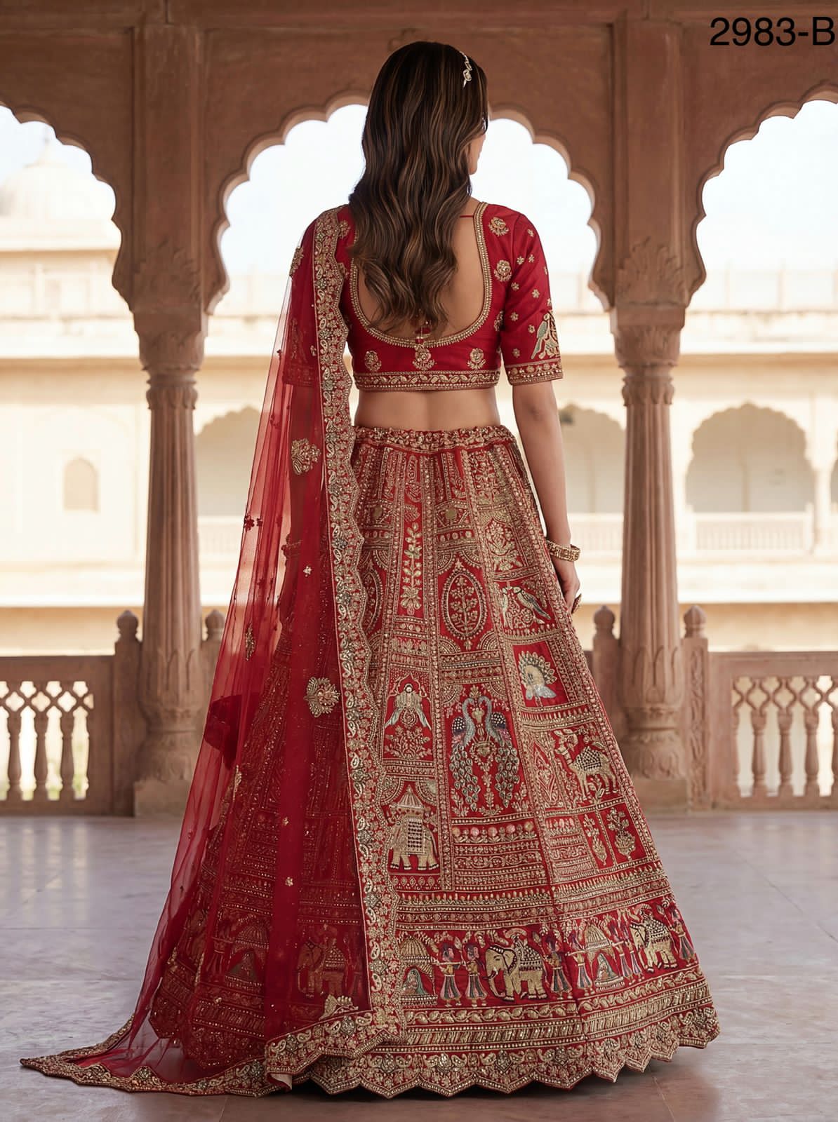 Handcrafted Handworked Premium Bridal Lehenga