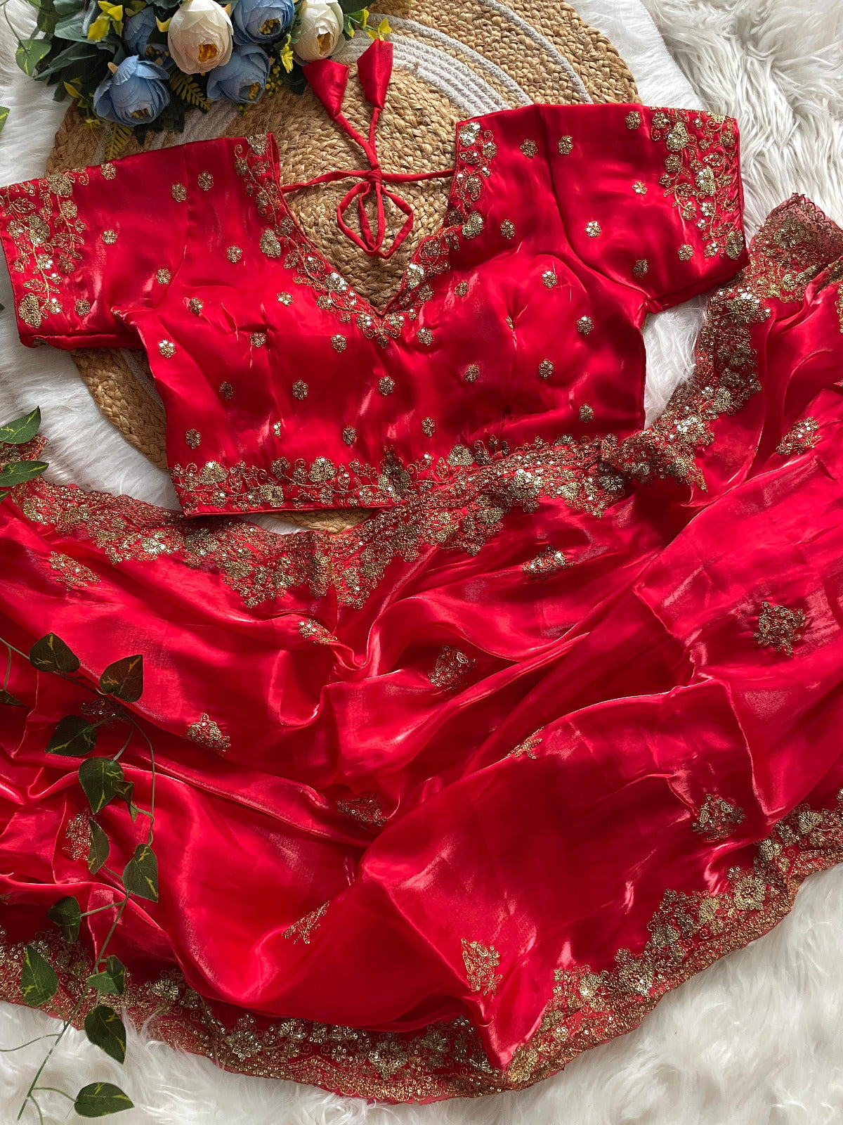 Premium Saree With Stitch Blouse
