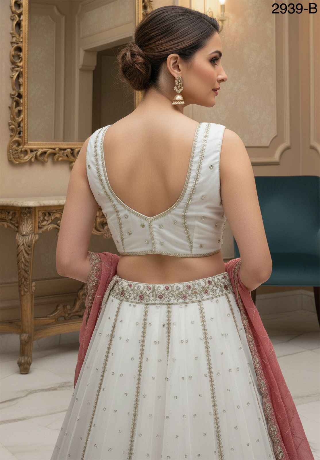 Peacock Embroidered Sober work Wedding Lehenga choli