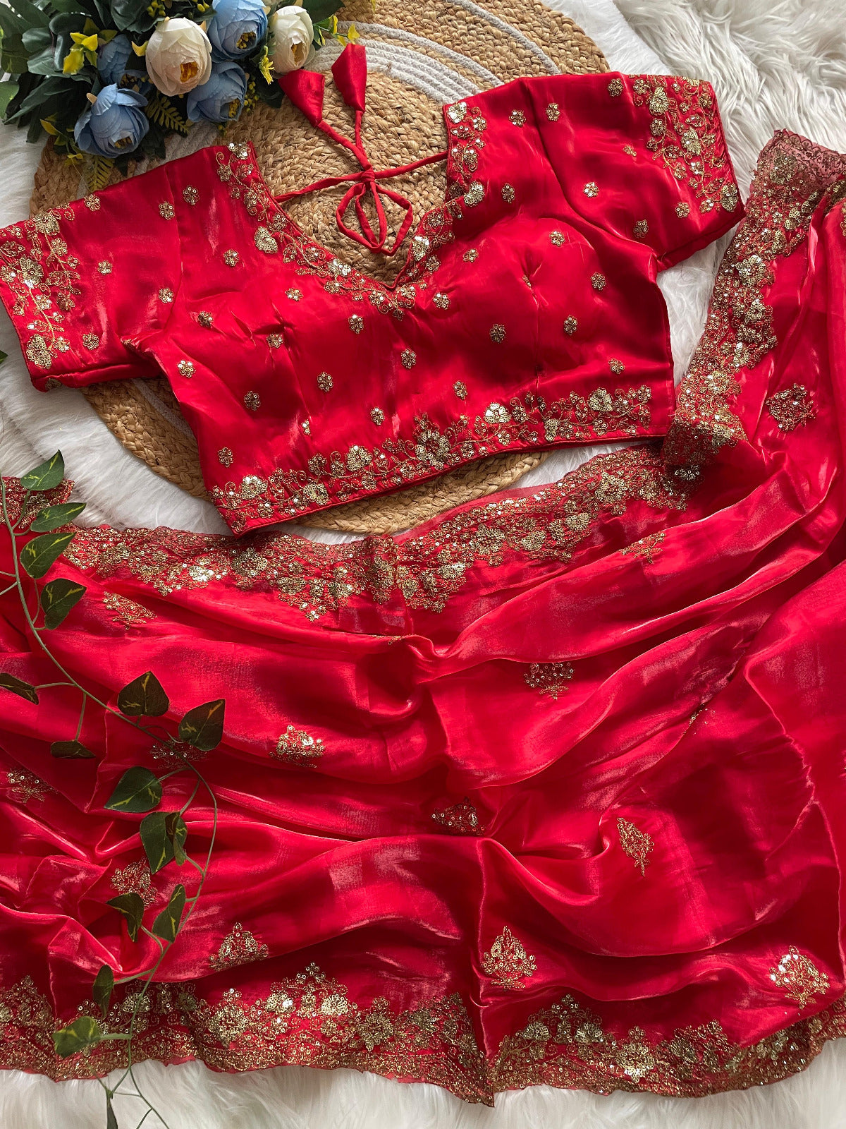 Premium Saree With Stitch Blouse