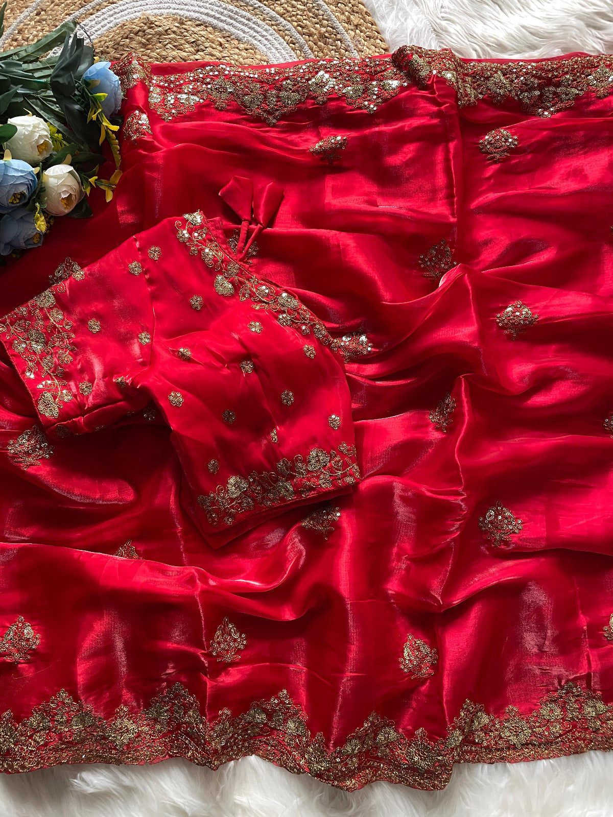 Premium Saree With Stitch Blouse