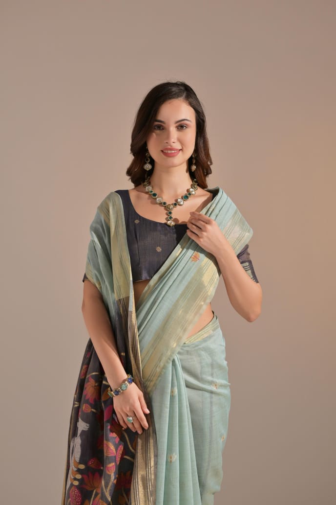 Premium Cotton Classic Colorful Saree