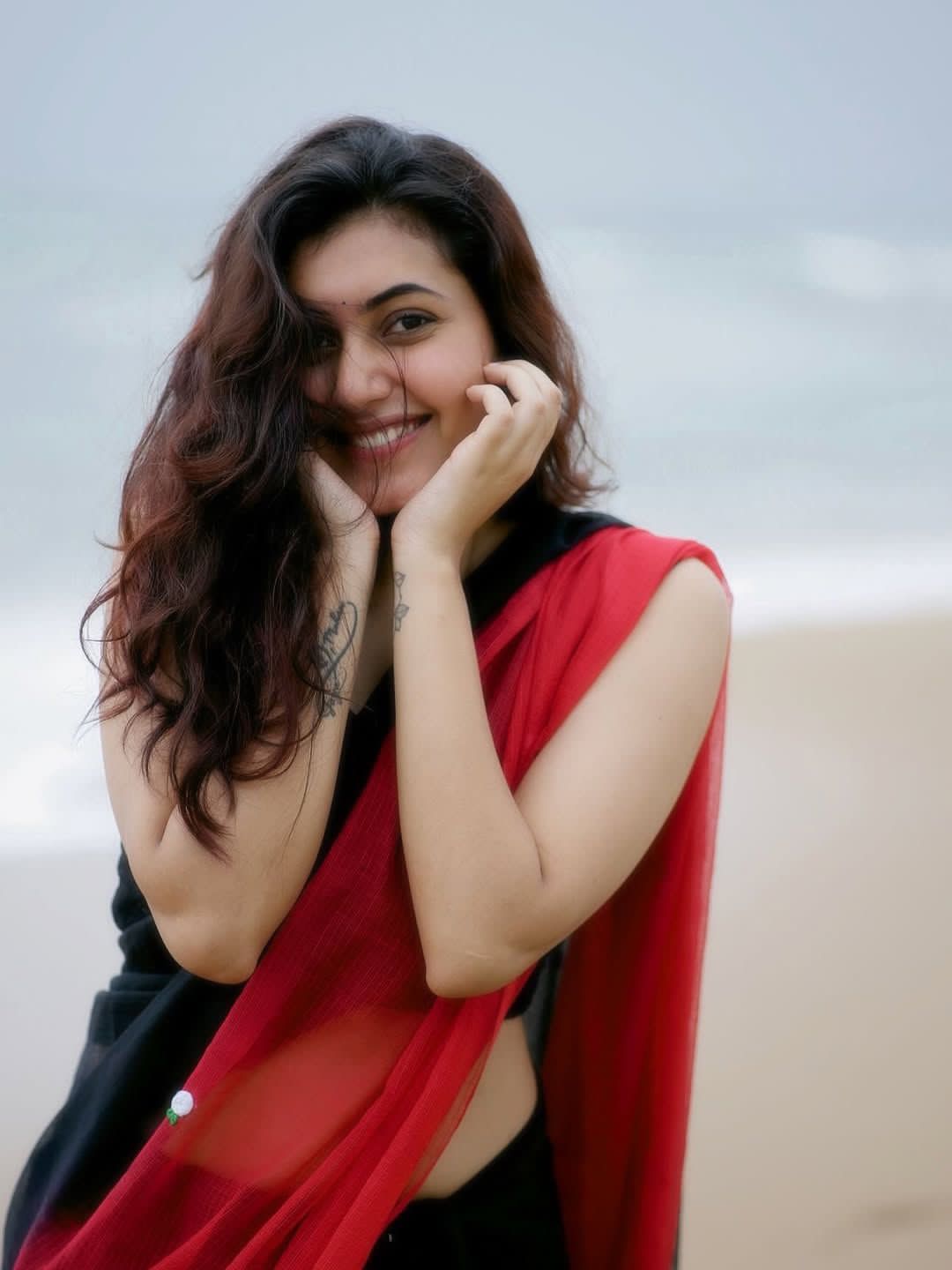Fluidic Double Color Premium Saree