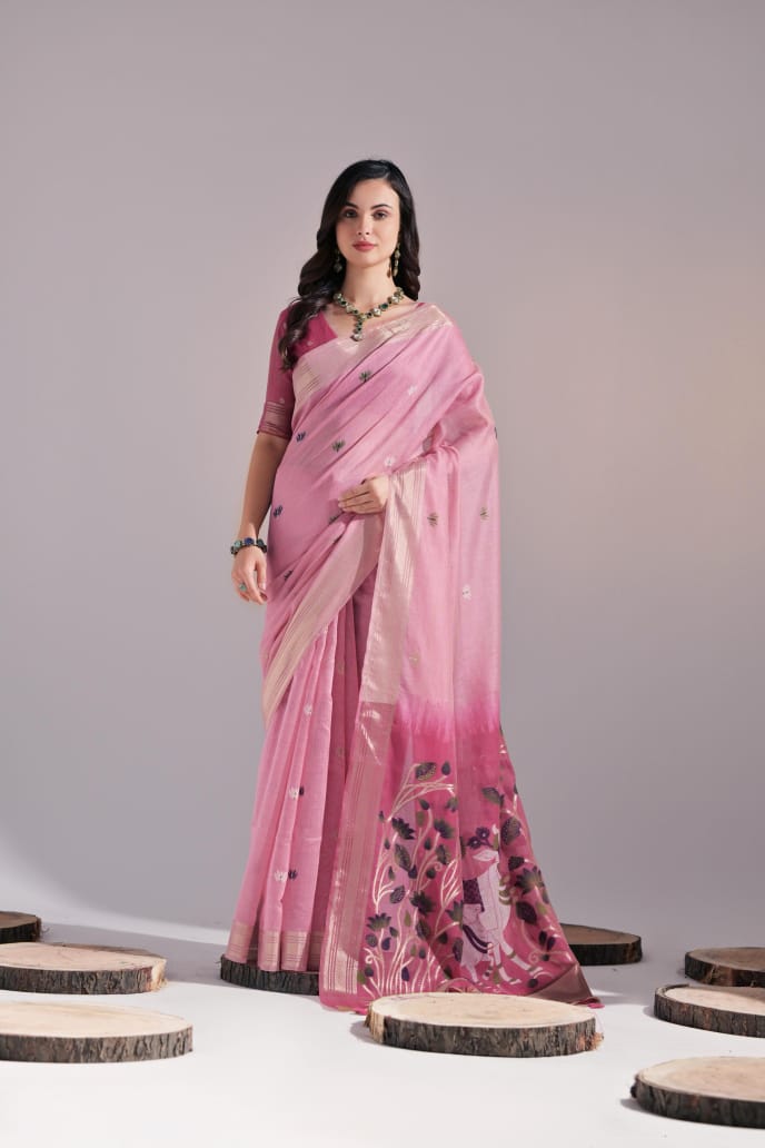 Premium Cotton Classic Colorful Saree