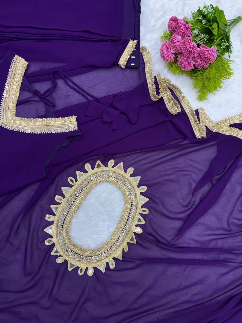 EFFORTLESS STYLISH DUAL STYLING READY TO WEAR SAREE