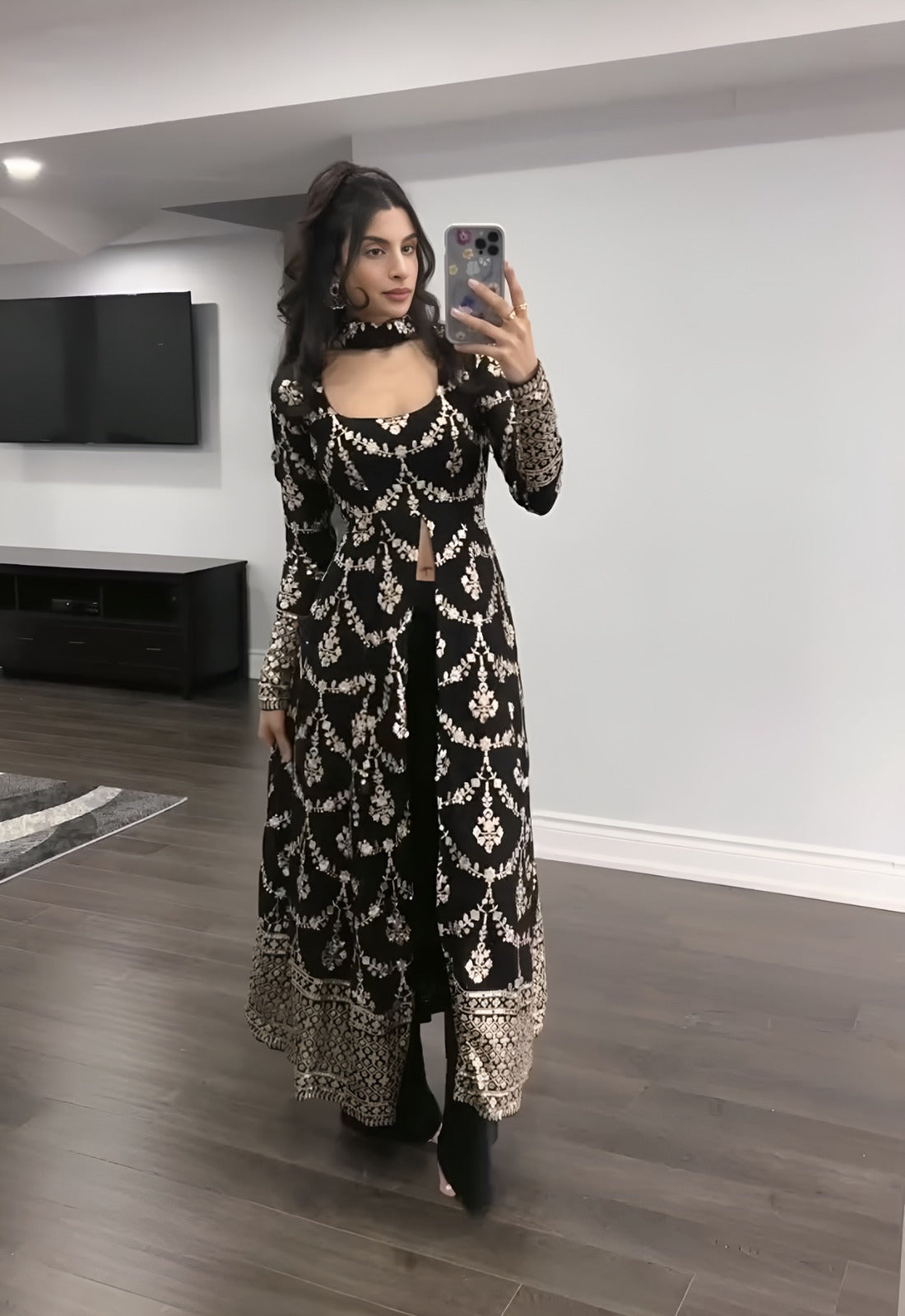 FESTIVAL BLING BLACK OUTFIT