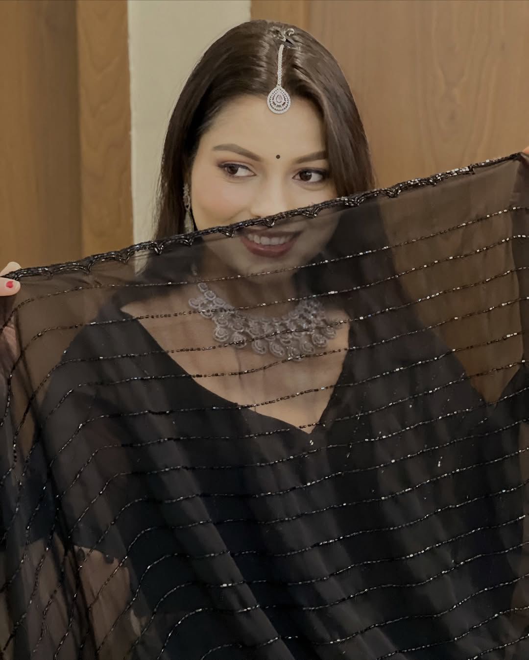 Bling Black Bold Beautiful Saree