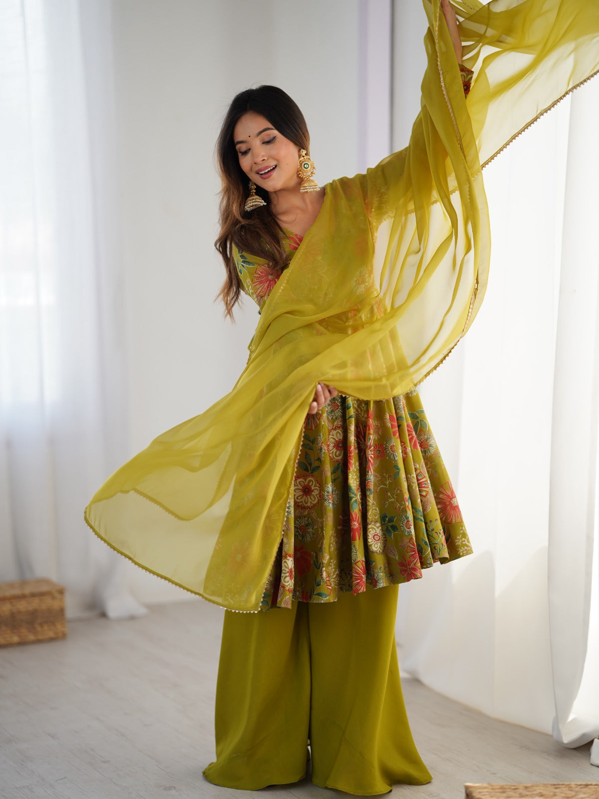 Kediya Style Stylish Outfit (Ready to Wear)