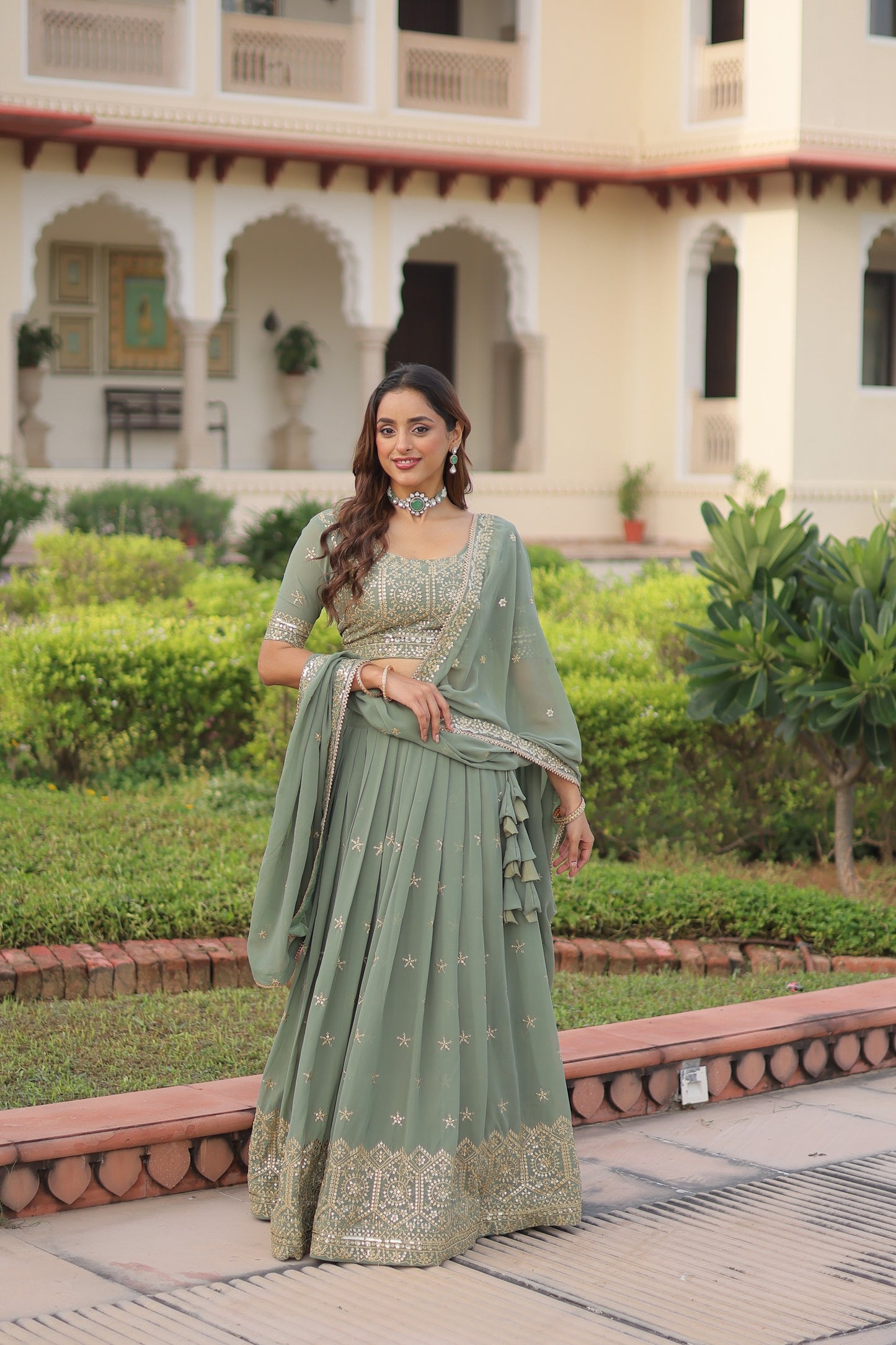 ATTRACTIVE LEHENGA CHOLI WITH DUPATTA
