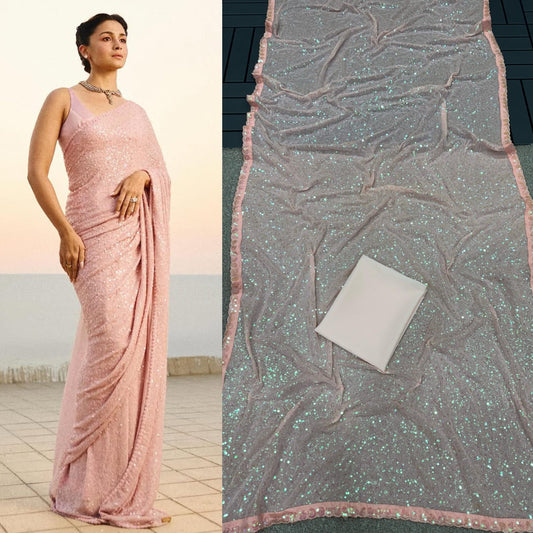 Premium Bollywood Style Sequins Bling Saree