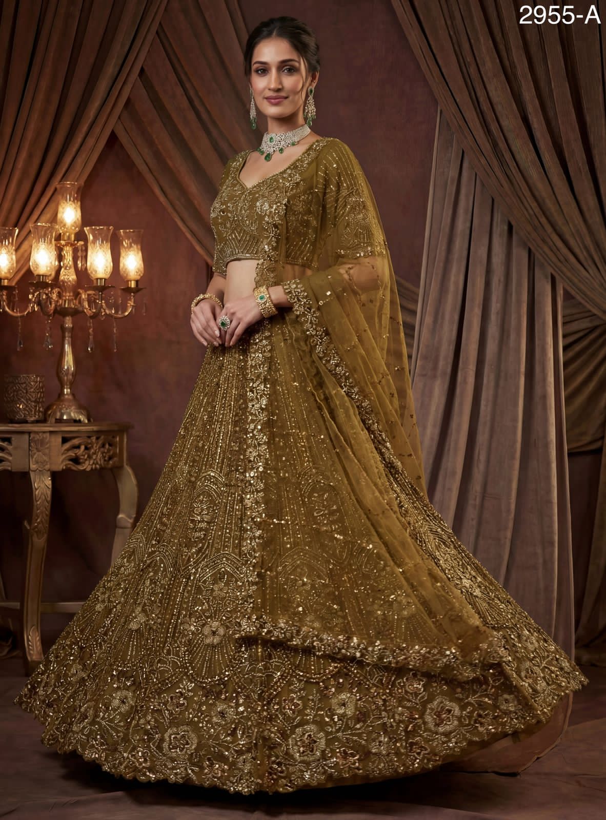Ultra Premium Eye-Catchy Handwork Lehenga choli