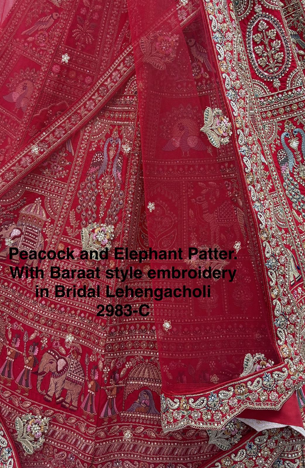 Handcrafted Handworked Premium Bridal Lehenga