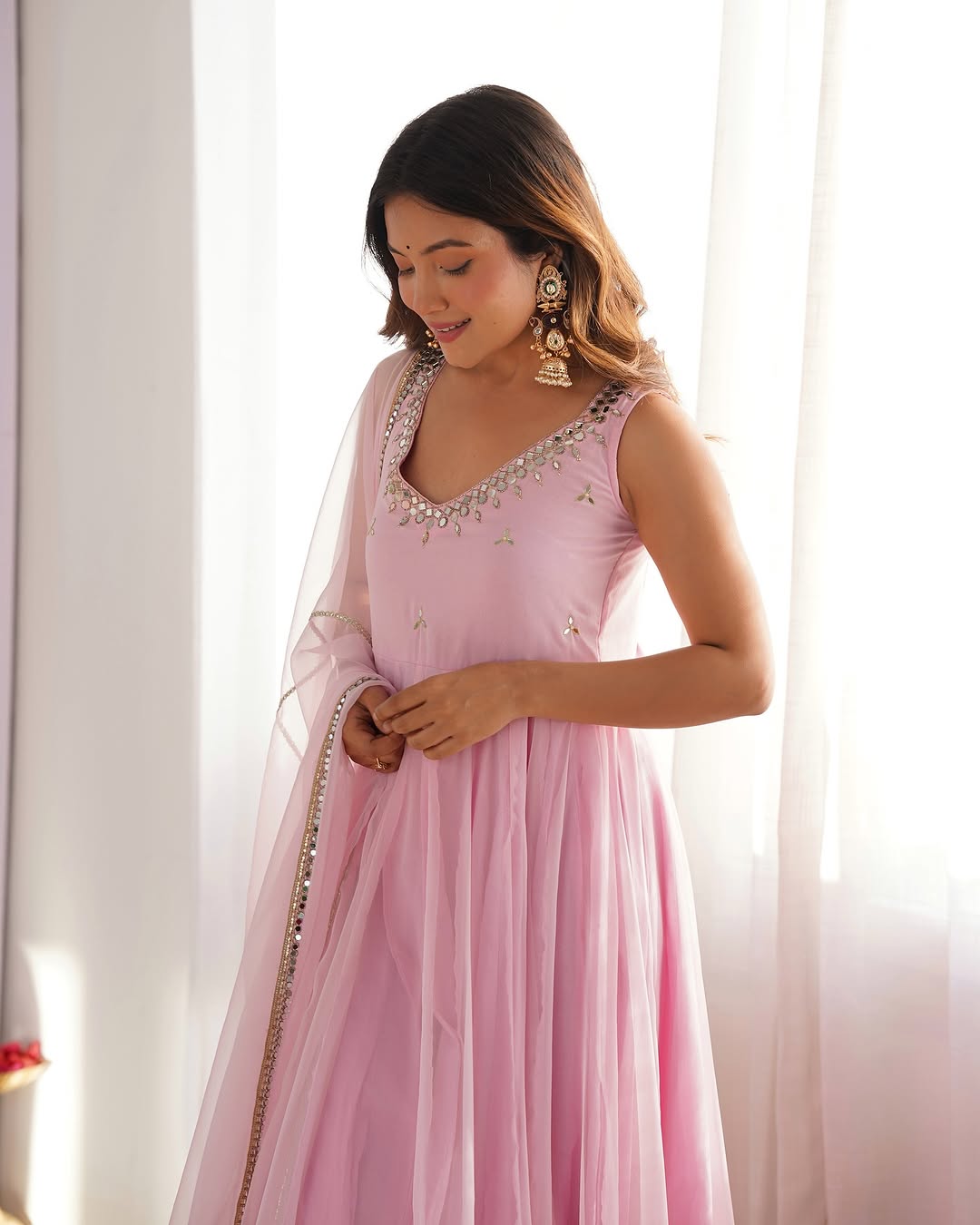 Celebrate With Style In Pink Outfit