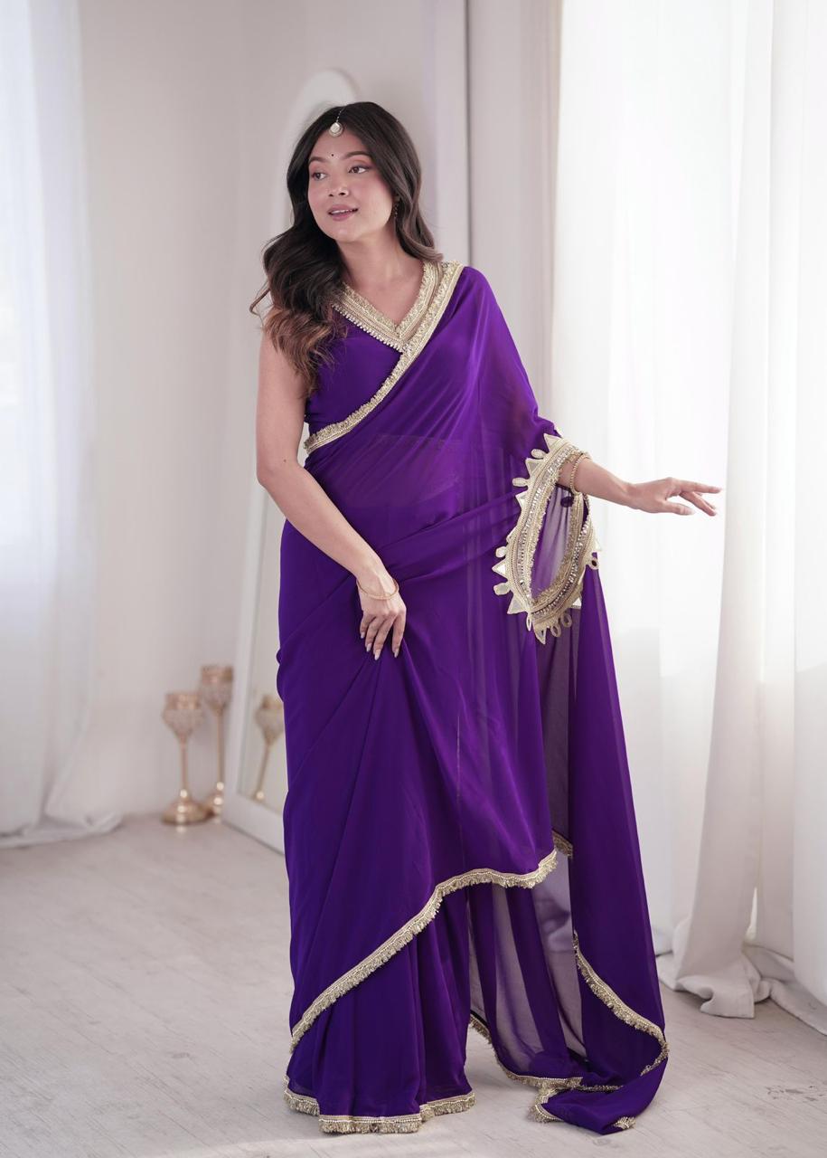 EFFORTLESS STYLISH DUAL STYLING READY TO WEAR SAREE