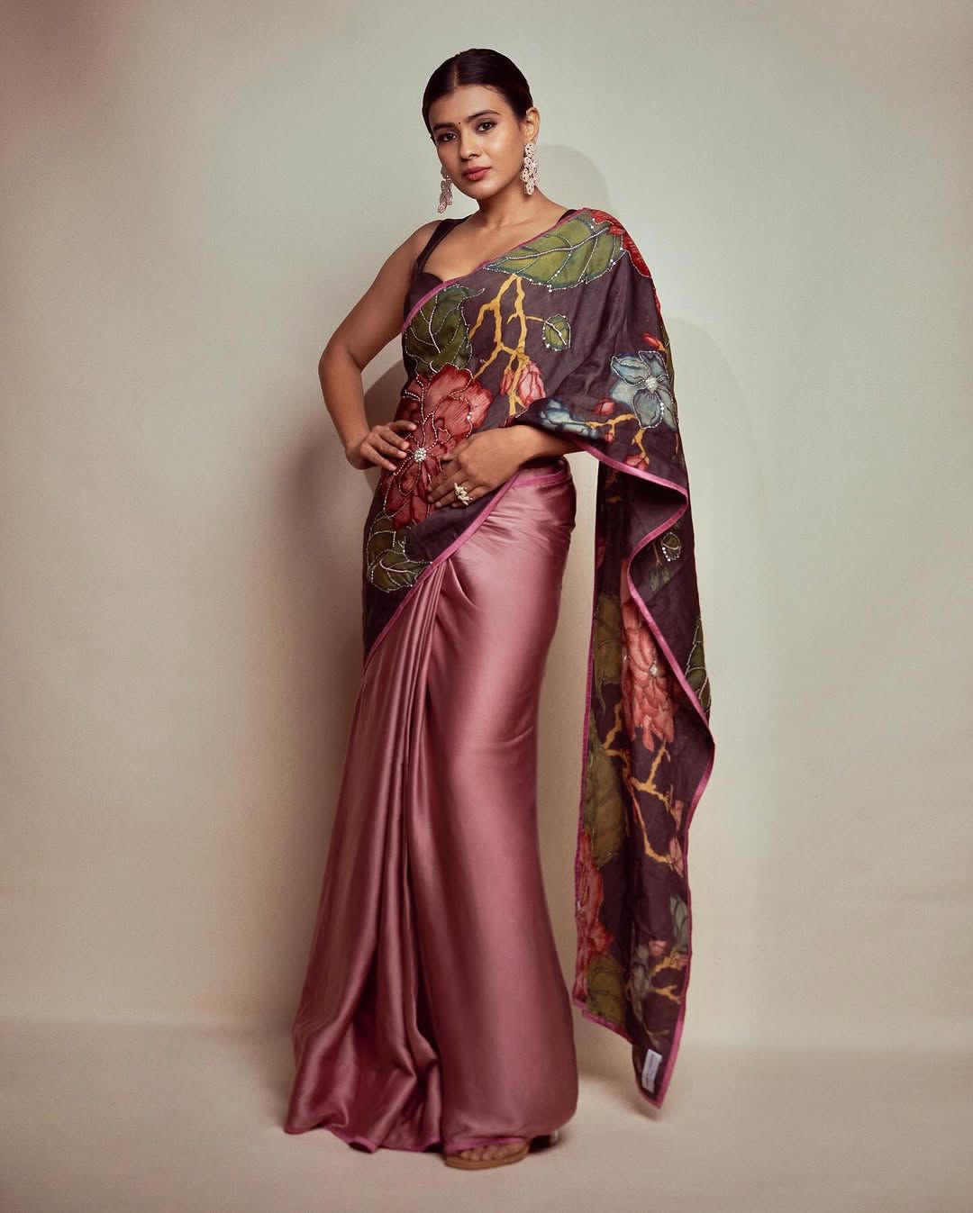 Kalamkari Premium Black HandWork Saree