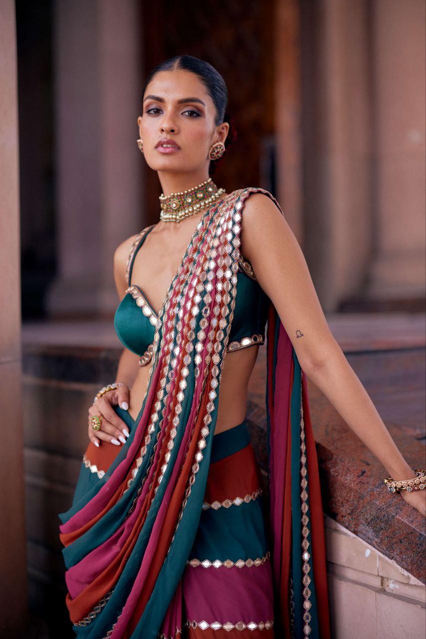Mirror Work Bling Bollywood BlockBuster saree